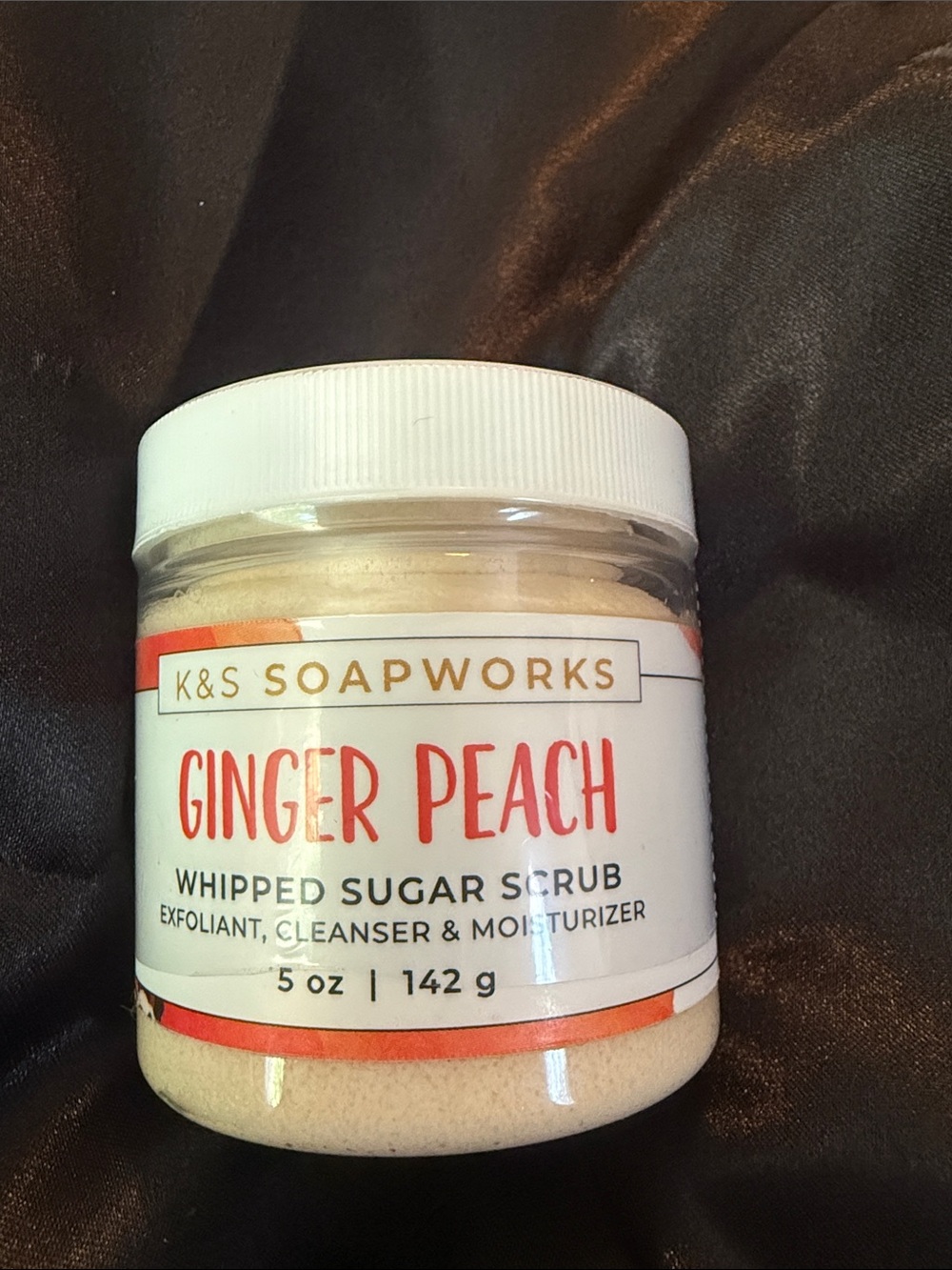 Sugar scrub Ginger Peach Whipped - White/Peach